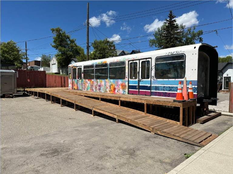 LRT car deck/ramp.
